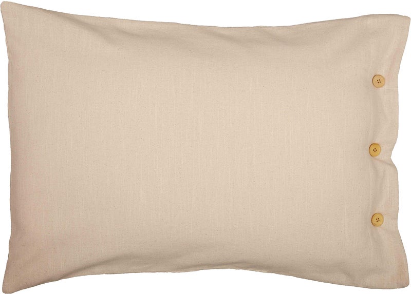 Piper Classics Market Place Blue Ticking Stripe Standard Size Pillow Sham - Image 4